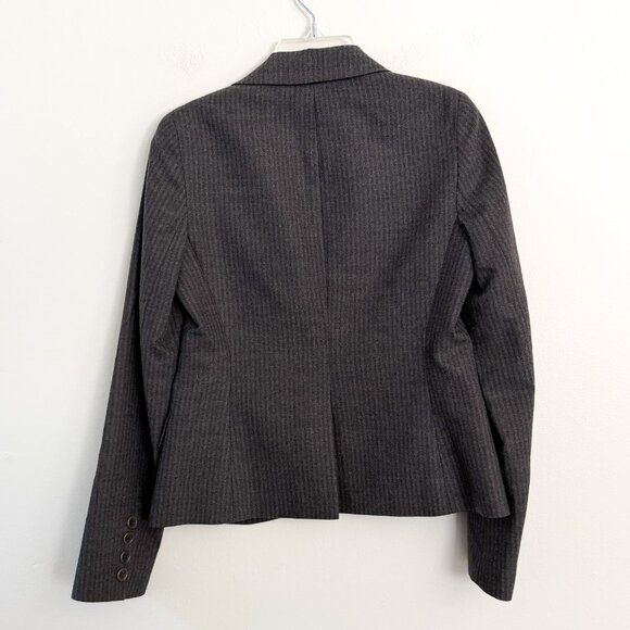 theory // gray wool striped blazer + trouser set (blazer 0 / trousers 2) - Picture 7 of 16